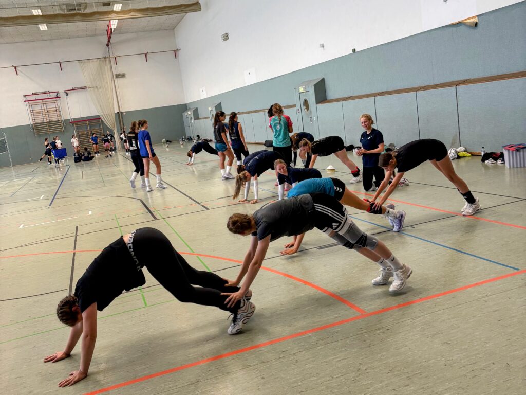 Warm-Up vor Training der technischen Details